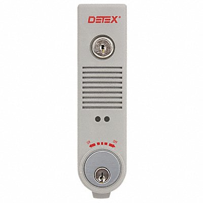 DETEX EAX500WGreyWCYL Exit Door Alarm 9V Battery 100dB