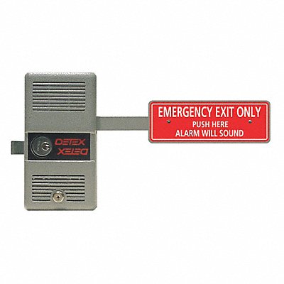 DETEX ECL230DWCYL Rim Exit Device with Alarm ECL-230 9V