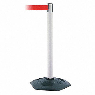 TENSABARRIER 88632MAXNOR5XC Barrier Post with Belt Red