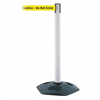 TENSABARRIER 88632MAXNOYAXC Barrier Post w/Belt Yellow w/Black Text