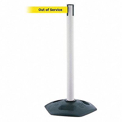 TENSABARRIER 88632MAXNOYEXC Barrier Post w/Belt Yellow w/Black Text