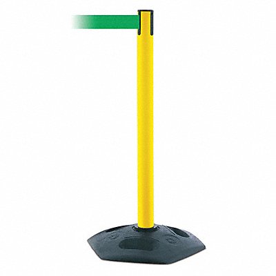 TENSABARRIER 88635MAXNOG6XC Barrier Post with Belt Green