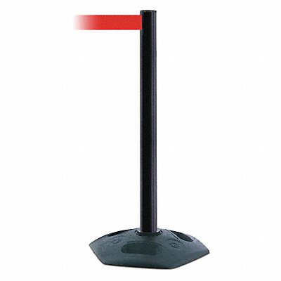 TENSABARRIER 88633MAXNOR5XC Barrier Post with Belt Red