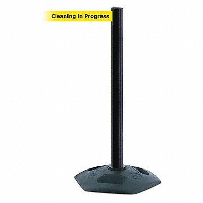 TENSABARRIER 88633MAXNOYCXC Barrier Post w/Belt Yellow w/Black Text