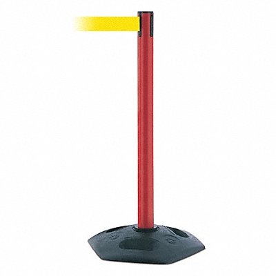 TENSABARRIER 88621MAXNOY5XC Barrier Post with Belt Yellow
