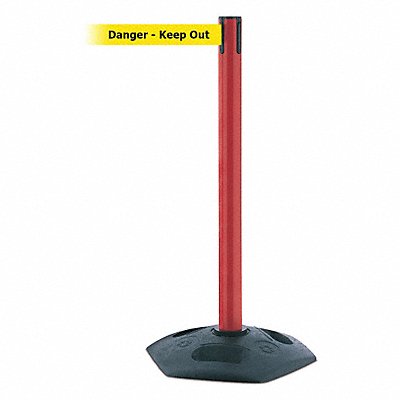 TENSABARRIER 88621MAXNOYDXC Barrier Post with Belt Yellow