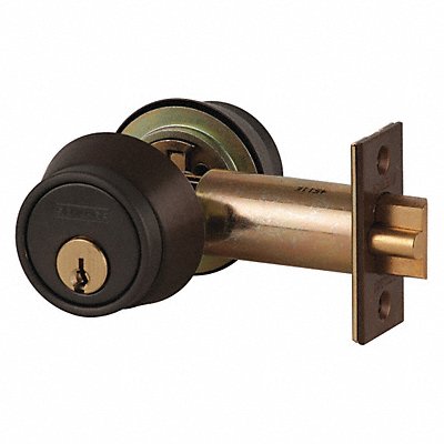 SCHLAGE B250PD613 Single Deadlatch Standard Dark Bronze