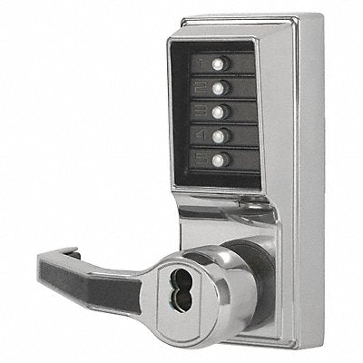 KABA SIMPLEX R8148B02641 Push Button Lockset 8000 Bright Chrome