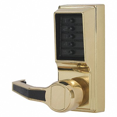 KABA SIMPLEX LL10110341 Push Button Lockset Bright Brass
