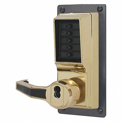KABA SIMPLEX LRP1020B0341 Push Button Lockset 1000 Right Lever