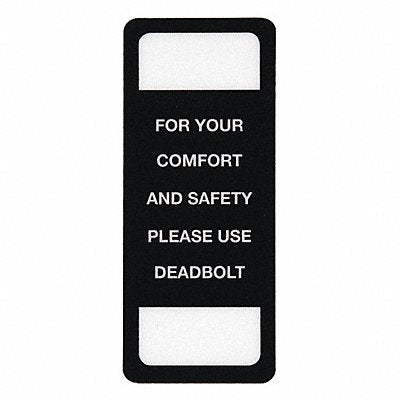 NATIONAL GUARD SDGDS Security Label 2 15/16inx1.25 in Acrylic