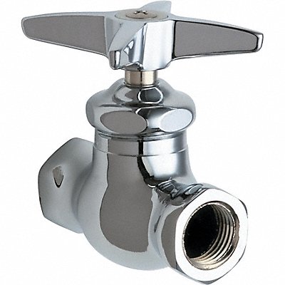 CHICAGO FAUCETS 45ABCP Multi-Turn Stop Straight 1/2 Inx1/2 In