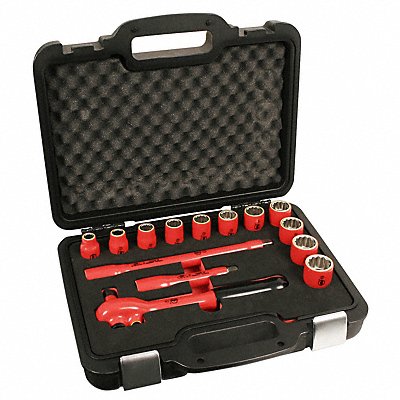 WIHA 31694 Socket Wrench St Chrome 12Pt 8 - 24 mm