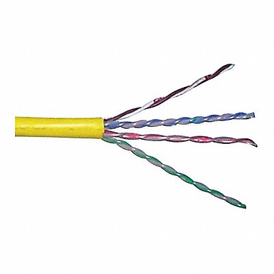 GENSPEED 7133902 Data Cable Cat 6 23 AWG 1000ft Yellow