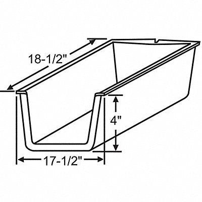 GRAINGER 4593 Drawer Insert 17-1/2 W x 18-1/2 D