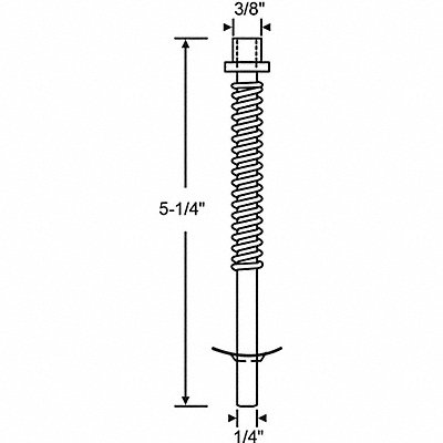 GRAINGER 1236 Pin Assembly Steel Plated