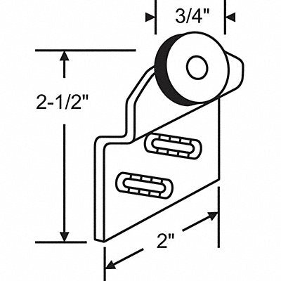 GRAINGER 3164 Hanger Bracket Steel Plated