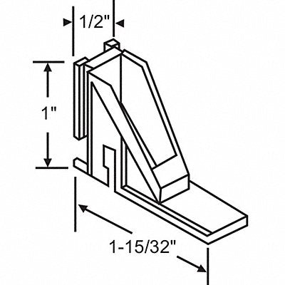 GRAINGER 70513 Tube Balance Shoe Sprial 1-15/32 L
