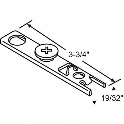 GRAINGER 7220N Pivot Bracket Steel Plated