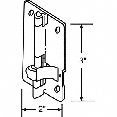 GRAINGER 8230 Door Hinge Steel 30.0 lb Load Cap.