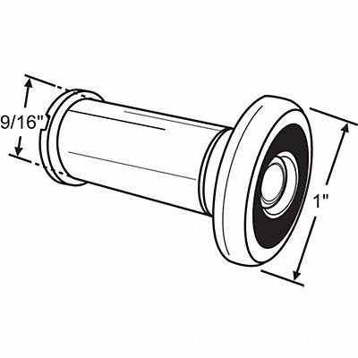 GRAINGER 19184 Door Viewer Polished 9/16 Hole Dia