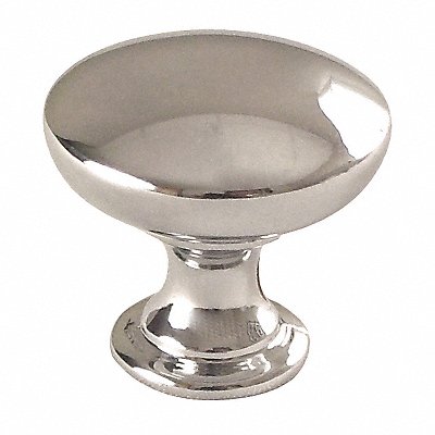 GRAINGER 45354PC Cabinet Knob Round Shape Zinc