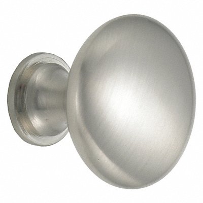 GRAINGER 45354SNK Cabinet Knob Round Shape Zinc