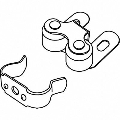 GRAINGER 9009130 Cabinet Catch Silver Catch 1 L