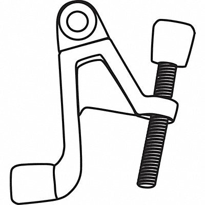 GRAINGER 19359 Door Stop Door Mount Brass