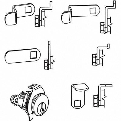 GRAINGER 9775 Lock Kit For 4C Pedestal Mailboxes