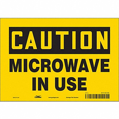 CONDOR 451X06 Safety Sign 7 inx10 in Vinyl