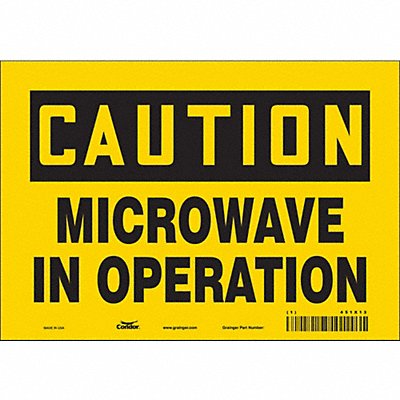 CONDOR 451X13 Safety Sign 7 in x 10 in Vinyl