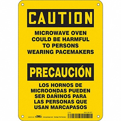 CONDOR 451X27 Safety Sign Radiofrequency/Microwave 7 H