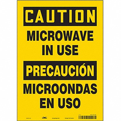 CONDOR 451X38 Safety Sign 10 inx14 in Vinyl