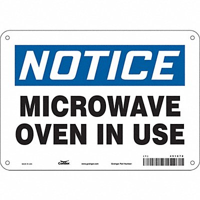 CONDOR 451X78 Safety Sign 7 inx10 in Polyethylene