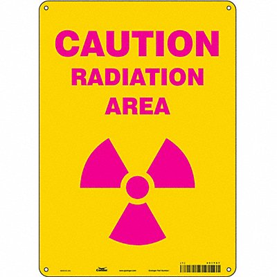 CONDOR 451Y67 Safety Sign 14 inx10 in Aluminum