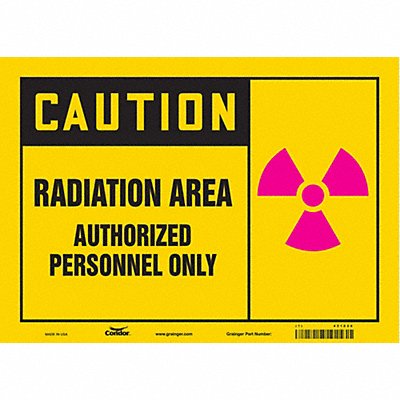 CONDOR 451Z20 Safety Sign 10 inx14 in Vinyl