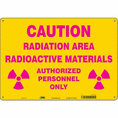 CONDOR 451Z29 Safety Sign 14 inx20 in Aluminum