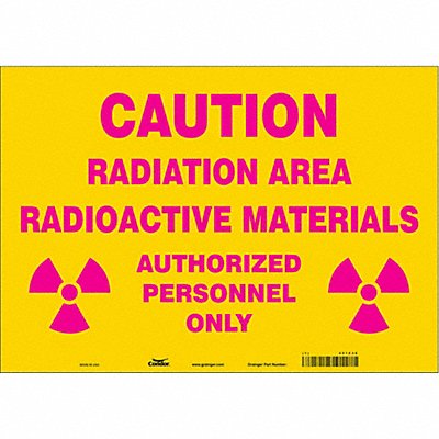 CONDOR 451Z36 Safety Sign 14 inx20 in Vinyl