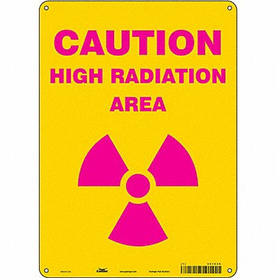 CONDOR 451Z40 Safety Sign 14 in x 10 in Polyethylene