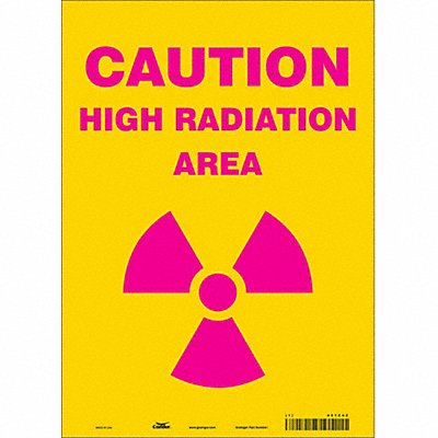 CONDOR 451Z42 Safety Sign 14 inx10 in Vinyl