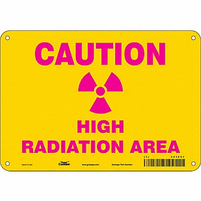 CONDOR 451Z51 Safety Sign 7 inx10 in Polyethylene