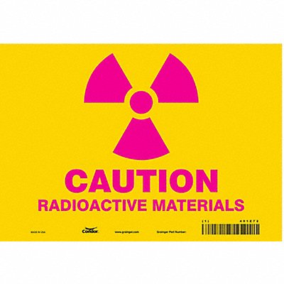 CONDOR 451Z72 Safety Sign 7 inx10 in Vinyl