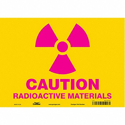 CONDOR 451Z73 Safety Sign 10 inx14 in Vinyl
