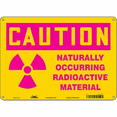 CONDOR 451Z87 Safety Sign 10 in x 14 in Aluminum