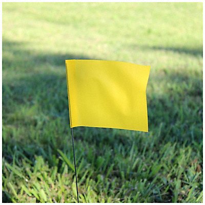 GRAINGER 4518Y200 Marking Flag 18  Yellow PVC PK100