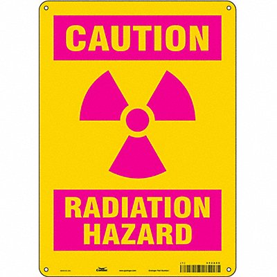 CONDOR 452A08 Safety Sign 14 in x 10 in Polyethylene