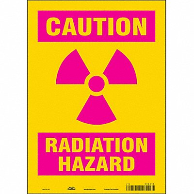 CONDOR 452A10 Safety Sign 14 inx10 in Vinyl