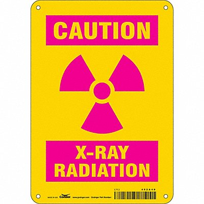 CONDOR 452A49 K0939 Safety Sign 10 inx7 in Vinyl