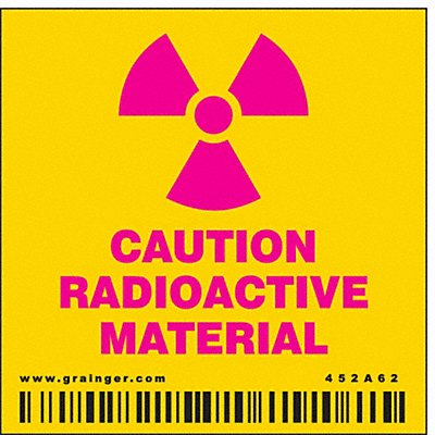 CONDOR 452A62 Safety Sign 2 1/4 in x 2 1/4 in Vinyl